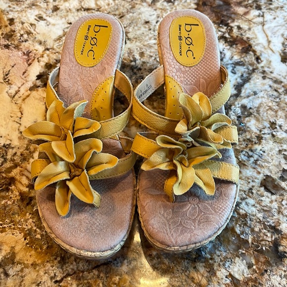 boc | Shoes | Boc Yellow Sandals | Poshmark